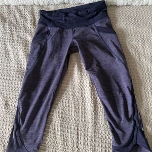 lululemon athletica Navy Leggings size 6 cropped
